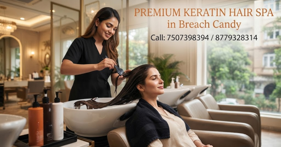 Premium Keratin Hair Spa in Breach Candy